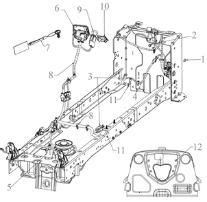 Electrical 1 Diagram and Parts List for XT2-LX46EFI (13AZA1CN010)(2020) Cub Cadet Lawn Tractor